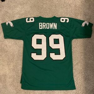 Mitchell & Ness Jerome Brown Philadelphia Eagles Football Jersey M (40)